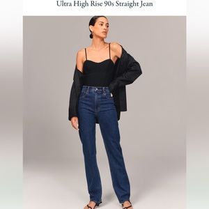 Abercrombie Ultra High 90s Straight Denim jeans
